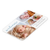 Baby Boy Collage Welkom geboorteaankondiging Magneet (Linkerzijde)