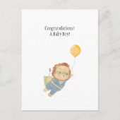 Baby Boy Congratulations New Baby Card Briefkaart (Voorkant)