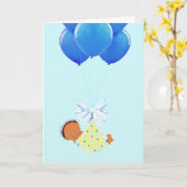 Baby Boy Congress Kaart (Gele Bloem)