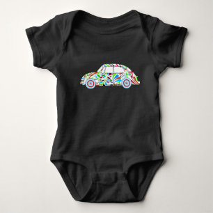 Baby Boy Cool Hippie Auto bodysuit