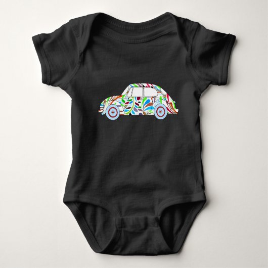 Baby Boy Cool Hippie Auto bodysuit (Voorkant)