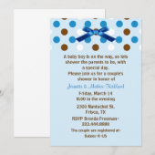 Baby Boy Couple's Baby shower Uitnodiging (Voorkant / Achterkant)