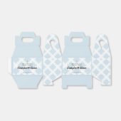 Baby Boy Custom Naam Blauw doopsel Dank u Bedankdoosjes (Uitgevouwen)