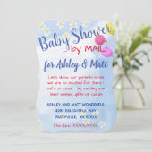 Baby Boy Daisies Baby shower Uitnodiging (Staand voorkant)