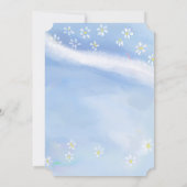 Baby Boy Daisies Baby shower Uitnodiging (Achterkant)
