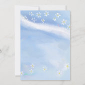 Baby Boy Daisies Balloons Baby shower Kaart (Achterkant)