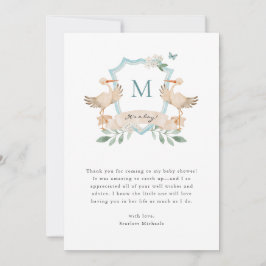 Baby Boy Dank je kaart