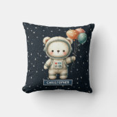 Baby Boy Decoratief Kussen Astronaut Teddy Bear (Voorkant)