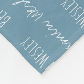  Baby Boy Deken met naam herhaald (Hoek)