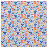 Baby Boy Design op Blue Stof (Swatch)