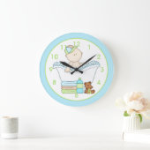 Baby Boy die een Wandklok van het Kind van de Bath (Huis)