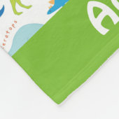 Baby Boy Dinosaurus Patroon Fleece Deken (Hoek)