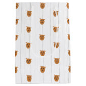 Baby Boy Dog Maroon Baby shower Medium Cadeauzakje (Achterkant)