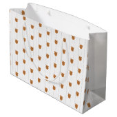 Baby Boy Dog Maroon Groot Cadeauzakje (Achterkant Gekanteld)