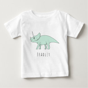 Baby Boy Doodle Triceratops Dinosaur met naam