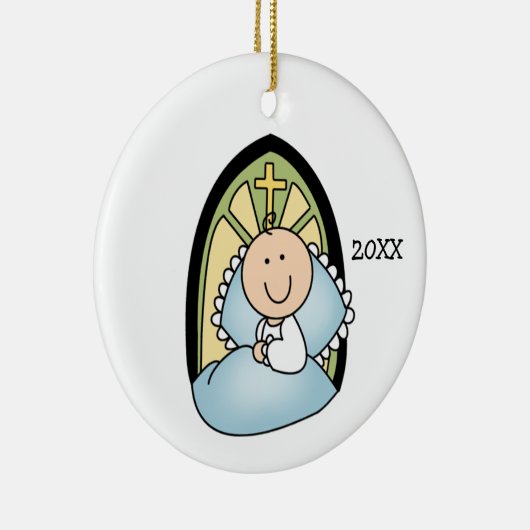 Baby Boy Doop Ornament (Rechts)