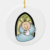 Baby Boy Doop Ornament (Achterkant)