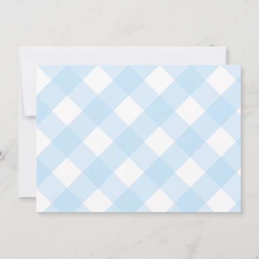 Baby Boy Doop Verjaardag Smart Monogram Bedankkaart (Achterkant)