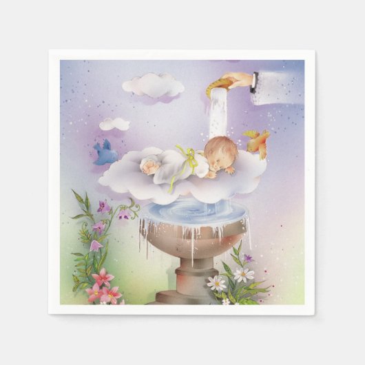  Baby Boy Doopsel Doopservet Servet (Voorkant)