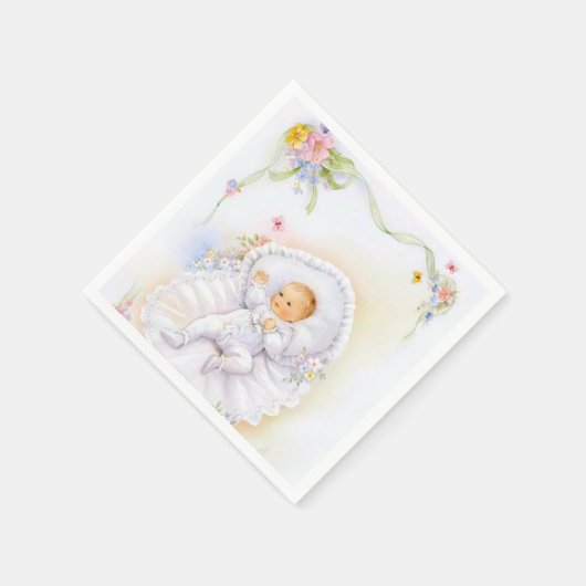  Baby Boy Doopsel Doopservet Servetten (Hoek)