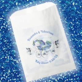 Baby Boy Douche Bash Blueberry Bedankzakje