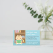 Baby Boy Douche Boek Invoegen Verzoek Kaart (Staand voorkant)