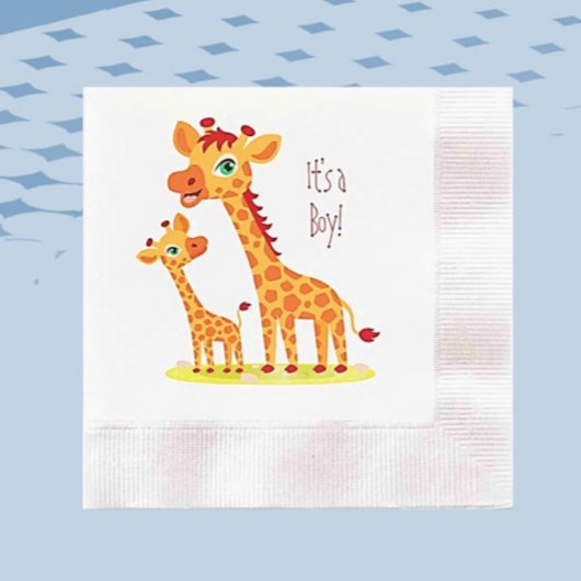 Baby Boy Douche Griaffe Papier Servet