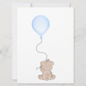 Baby BOY douche, modern lijst Kaart (Achterkant)