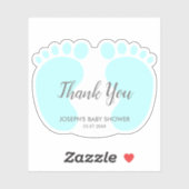 Baby Boy-douchefeest wil je bedanken Sticker (Vel)