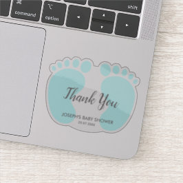 Baby Boy-douchefeest wil je bedanken Sticker