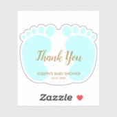 Baby Boy-douchefeest wil je bedanken Sticker (Vel)