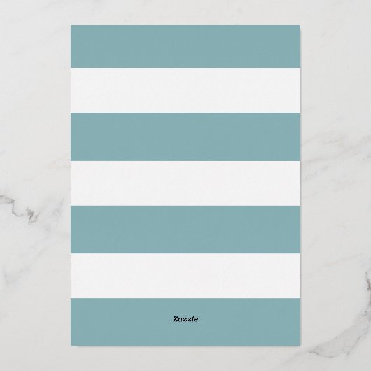 Baby Boy Drink- en Kijkfeest Uitnodiging - Elegant (Achterkant)