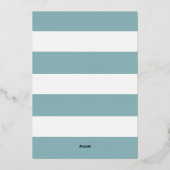 Baby Boy Drink en Zie Uitnodiging - Elegante showe (Achterkant)