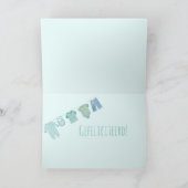 Baby Boy Dutch Gefeliciteerd Kaart (Binnen)