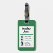 Baby Boy Eagle Green Bag Label Bagagelabel (Achterkant verticaal)