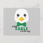 Baby Boy Eagle Groen Baby shower Uitnodiging (Voorkant)