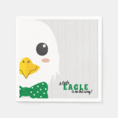 Baby Boy Eagle Groene Baby showers servetten (Voorkant)