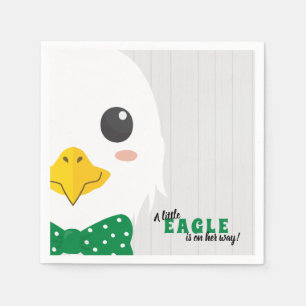 Baby Boy Eagle Groene Baby showers servetten