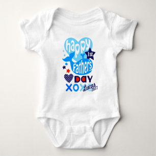 Baby Boy Eerste Vaders Dag Walvis Shirt