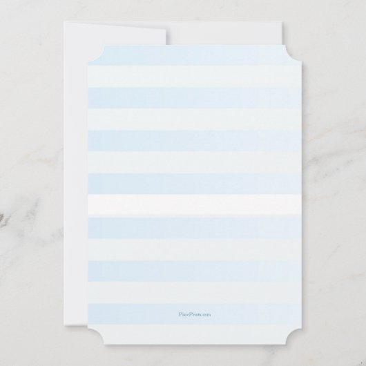 Baby Boy Elements Douche Uitnodiging (Achterkant)