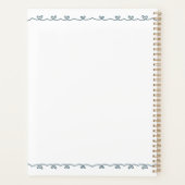 Baby Boy Elephant Custom Naam en Geboorte Details Planner (Achterkant)