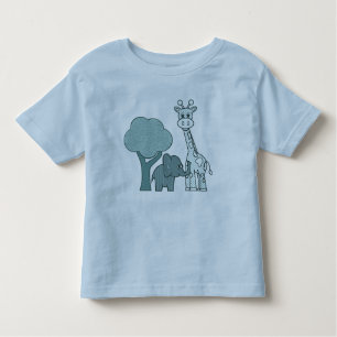 Baby Boy Elephant en Giraffe Kinder Shirts