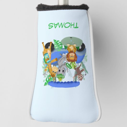 Baby Boy Elephant & Monkey Golf Golfheadcover (Draai 90)
