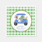 Baby Boy Elephant & Monkey Golf Servet (Voorkant)