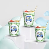 Baby Boy Elephant & Monkey Golf Shower Papieren Bekers