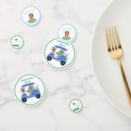 Baby Boy Elephant & Monkey Shower Confetti (Groep)