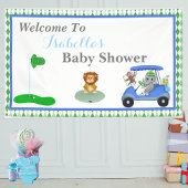 Baby Boy Elephant & Monkey Shower Spandoek