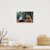 Baby Boy en Teddy Bear Poster (Keuken)