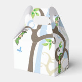 Baby Boy erwt in een pod flitsgerecht Bedankdoosjes (Achterkant)