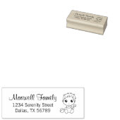 Baby Boy FamiliAdres 2 Rubberstempel (Gestempeld)